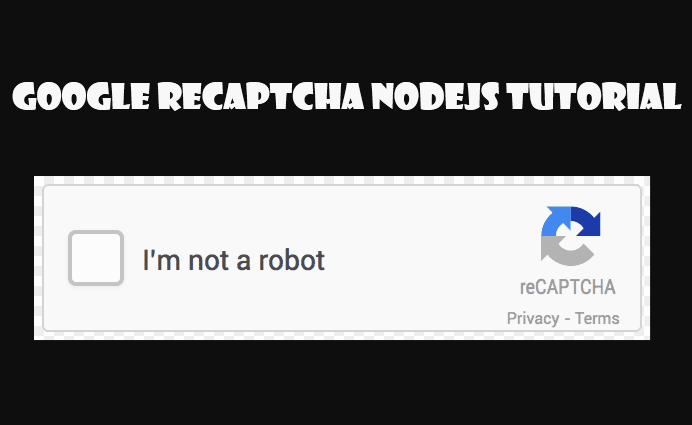 Google Recaptcha Nodejs