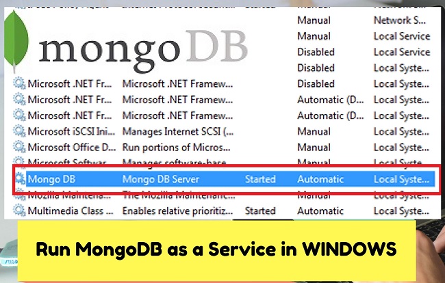 Mongodb windows service